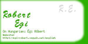 robert egi business card
